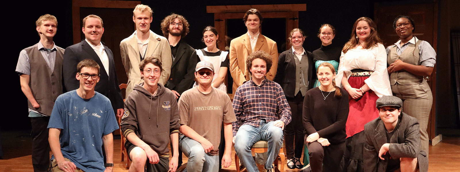 The cast and crew of "The Strange Case of Dr. Jekyll and Mr. Hyde" (Photo by Sarah Kate Merrill, CIU Student Photographer)