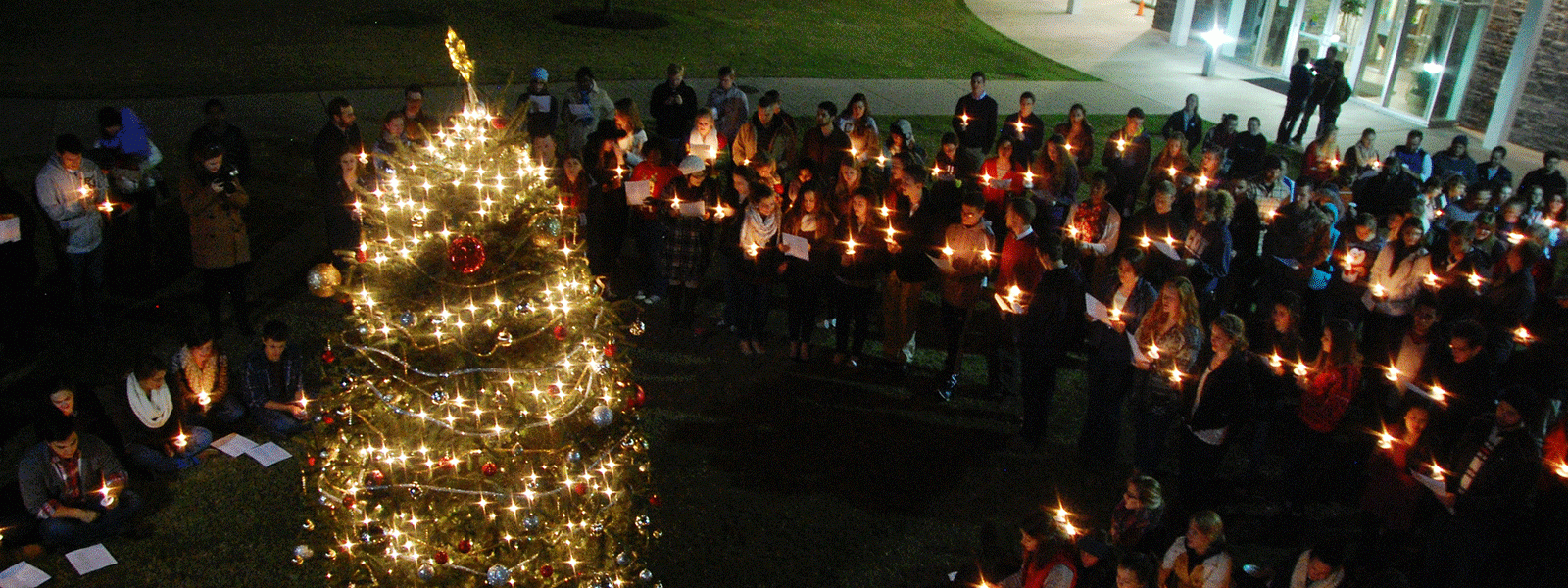 Celebrating Christmas on The Quad. 