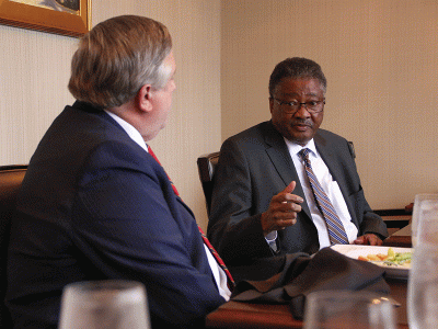 Columbia Urban League President and CEO J.T. McLawhorn discusses race relations with CIU President Dr. Mark Smith.