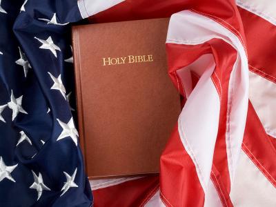 Bible and Flag