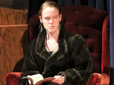 Christina Lambert is Mrs. Boyle in "The Mousetrap." (Photo by Alexis Deason) 