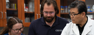 Students in the lab