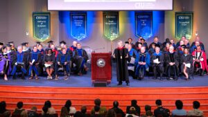 President Dr. Bill Jones speaks at Convocation 2025