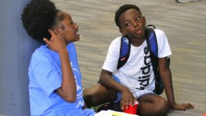 Child Evangelism Fellowship sharing the gospel.