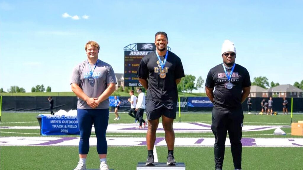 Cameron Montgomery on the Frist Place Podium.