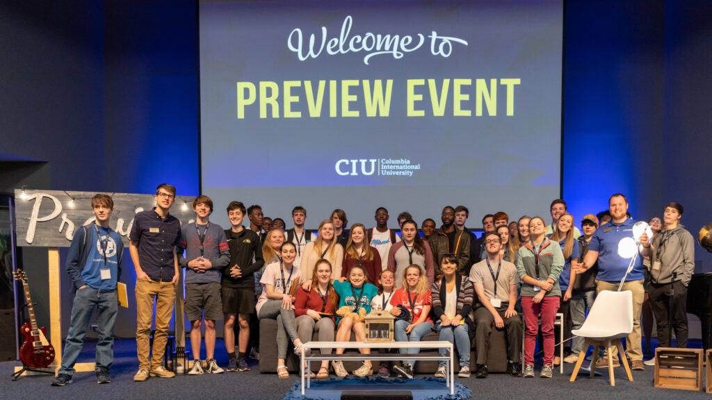 Students at Preview Day