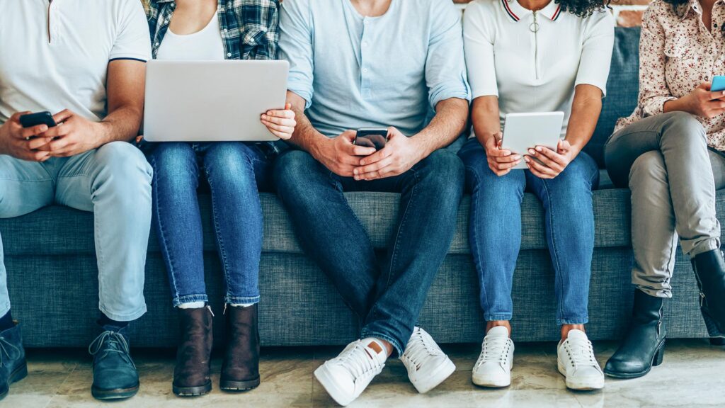 Five people on social media